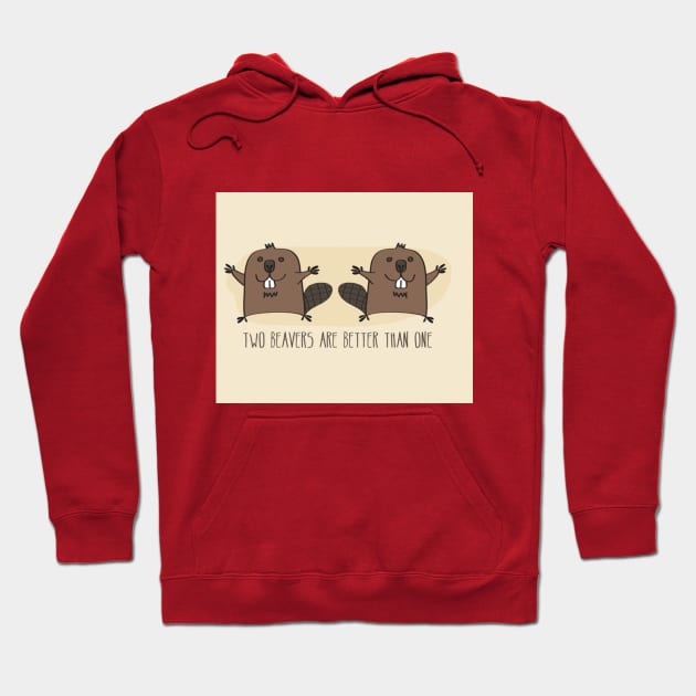 Two Beavers Hoodie by guestq9gy7oavr06zub4067st